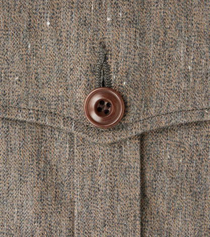 Lot. 330 US Letter Carrier Jacket - Kemonogasuri Cotton Twill - Melange Charcoal