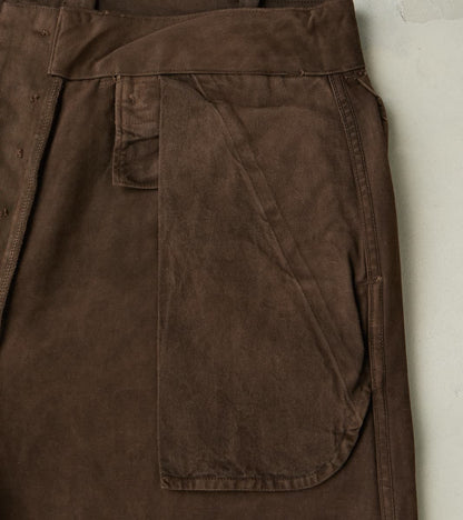 Lot. 202 Engineer Trousers - Chino Cloth - Mud Dyed Brown