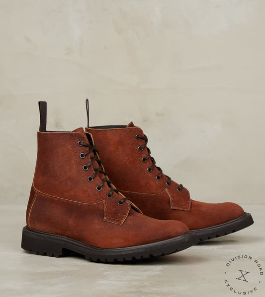 Tricker's x Division Road Burford Boot - 4497 - Vibram Vi-Lite - Horween Dark Rus…