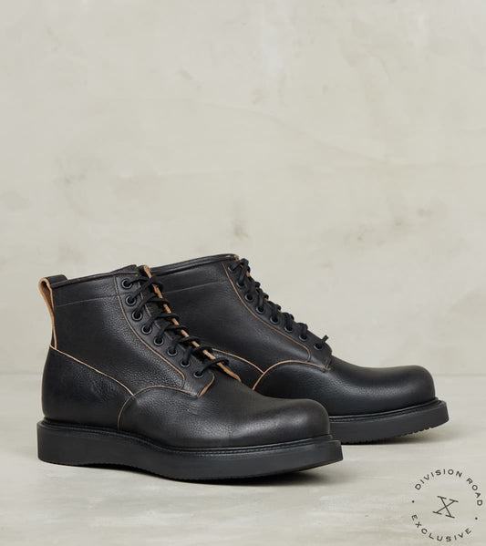 Viberg x Division Road Scout Boot - 2040 - Vibram 2021 - Horween Black Washed CXL