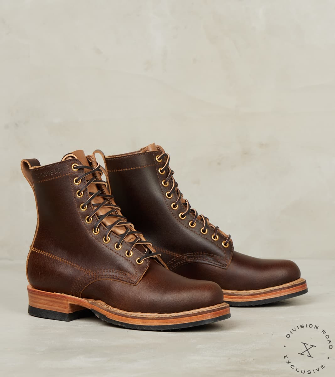 White's x Division Road Semi-Dress 375 - 55 - Half Comp - Horween Cinnamon Waxed …