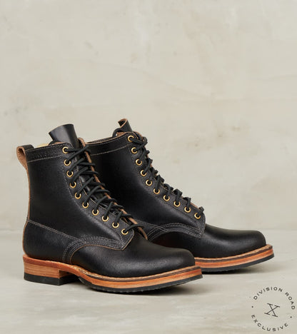 White's x DR Semi-Dress 375 - 55 - Half Comp - Horween Black Waxed Fle…
