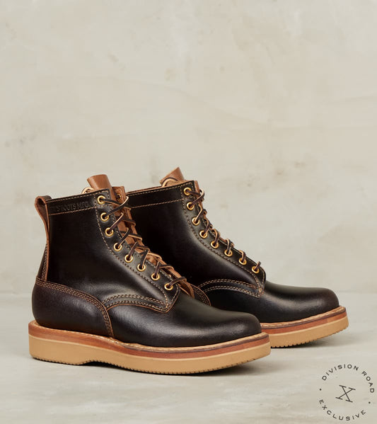 White's x Division Road Cruiser 350 - 55 - Vibram 2060 - Horween Brown Waxed Fles…