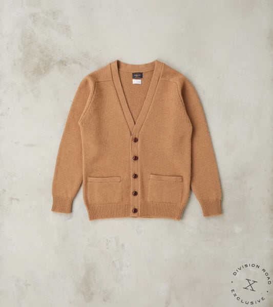 William Lockie x Division Road Berkshire Camelhair Cardigan - Natural