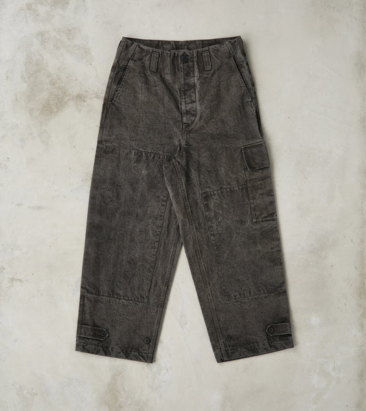 amachi. Double Knee Cargo Pants - Supima Cotton Chino Twill - Sumi Ink…
