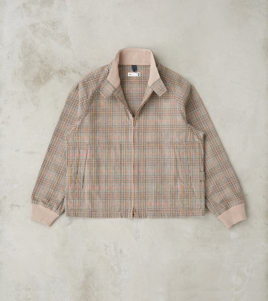 ts(s) Harrington Jacket - Smoky Plaid Cotton Twill Cloth - Glenplaid