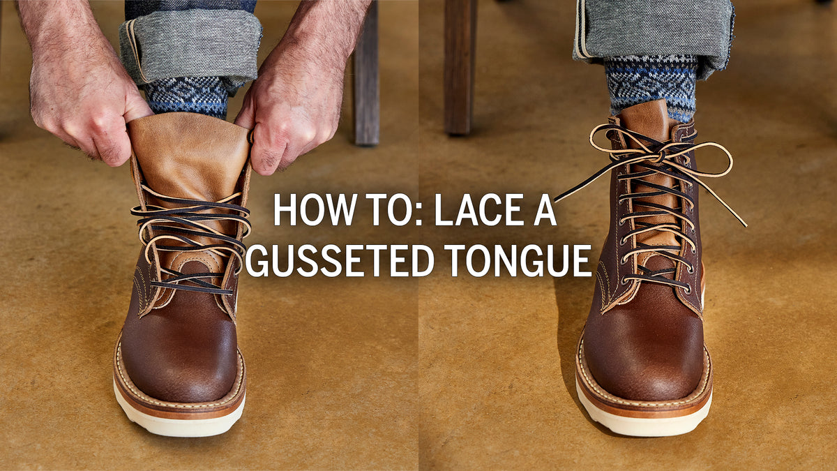 Load video: How To: Lace A Gusseted Tongue